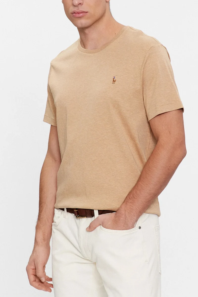T-Shirt Pima Polo-Ssl 710740727072 260 medium beige — снимка 2