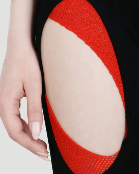 Cut-Out Leggings in Viscose — снимка 3