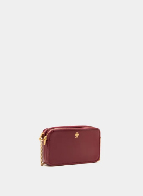 Мини чанта от естествена кожа Bally — снимка 4