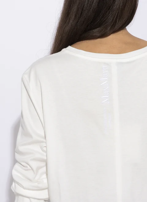 Блуза с бродерия 'Basic fit' 'S Max Mara Smmfumetto — снимка 6