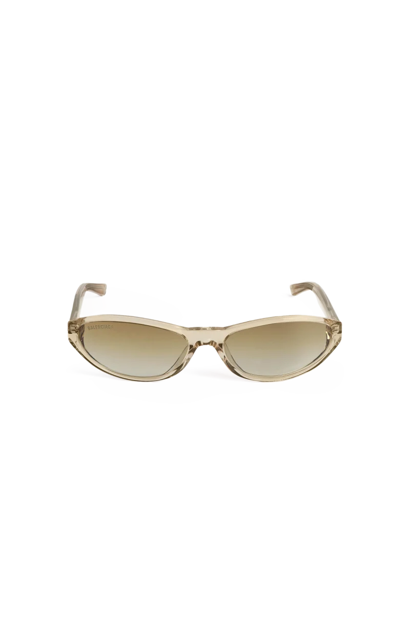 Neo Round Sunglasses in Transparent Beige
