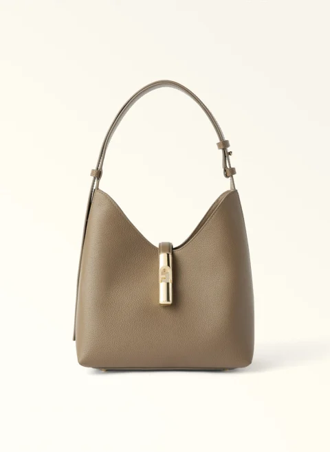 Мини чанта Furla Goccia Muddy Gray