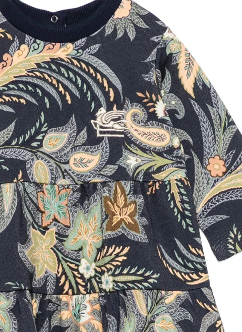 Рокля с принт 'Paisley' Etro Kids — снимка 3