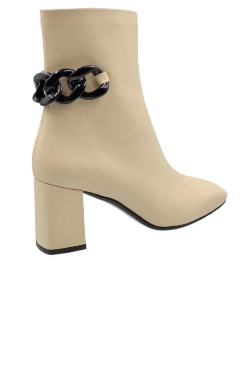 Booties Utopia Middle Heel U63-005 beige — снимка 2