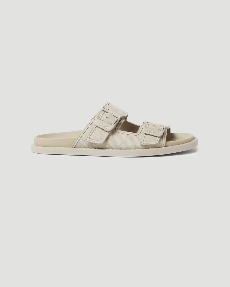 Beige Nubuck Leather Sandals