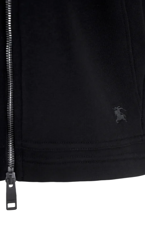 Check Trim Cotton Zip Hoodie — снимка 3