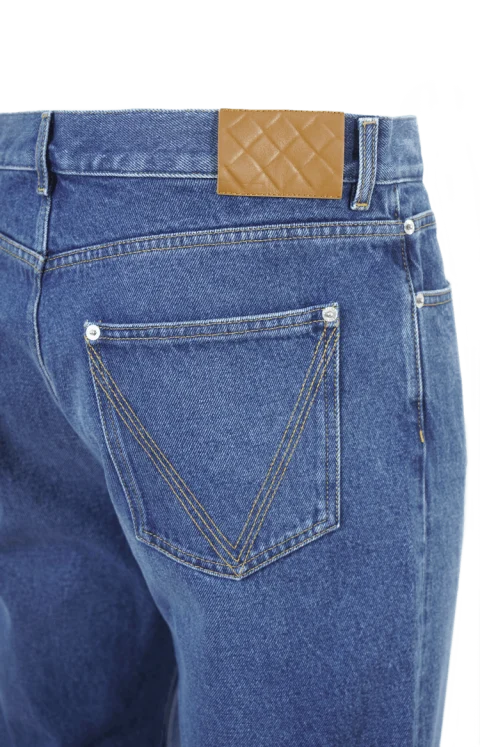 Medium Indigo Straight Leg Jeans — снимка 2