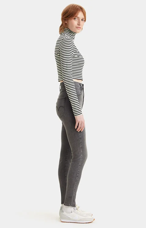 Сиви дънки Levi’s® MILE с накъсан детайл — снимка 4