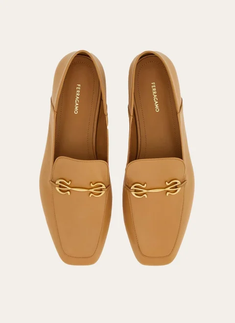 Мокасини с орнамент 'Gancini' Ferragamo — снимка 3