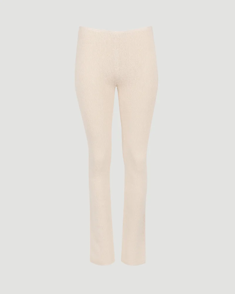 Crochet Pants in Cream