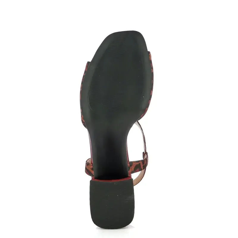 Дамски Сандали На Ток WIRTH – 265 PISA LEOPARD BROWN — снимка 4