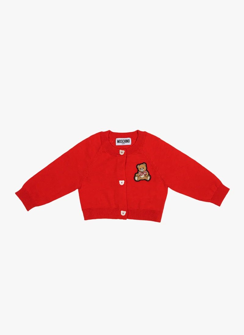 Жилетка с бродерия Moschino Kids — снимка 4