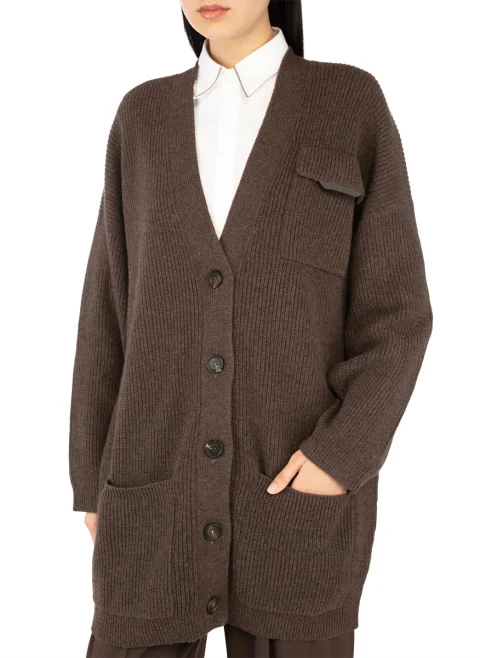 Жилетка от кашмир с монили Brunello Cucinelli — снимка 2