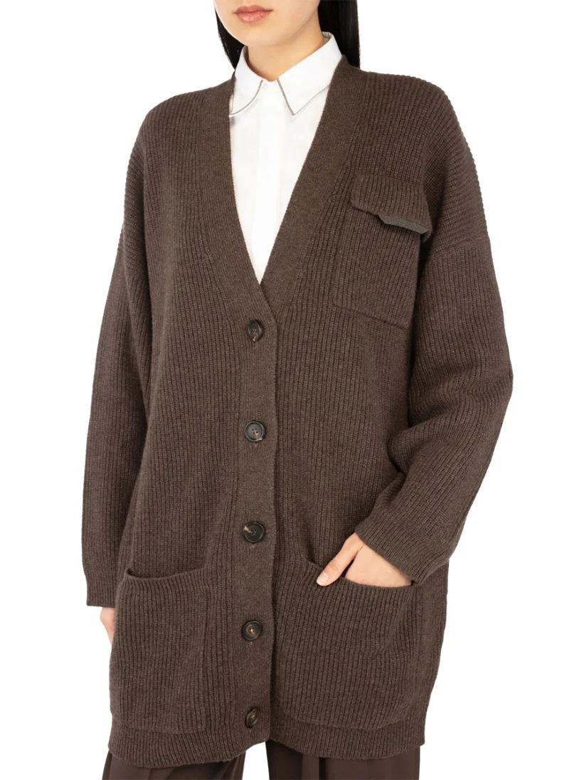 Жилетка от кашмир с монили Brunello Cucinelli — снимка 2