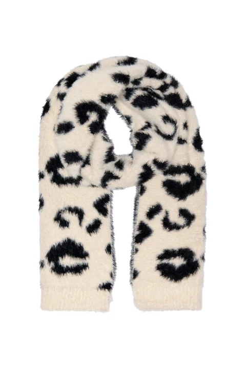 Шал Onlbeatriz Hairy Knit Scarf 15349823 C-N10 black/leo