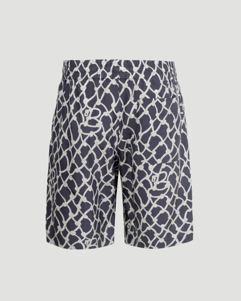 Knot Silk Shorts in Magnet — снимка 3