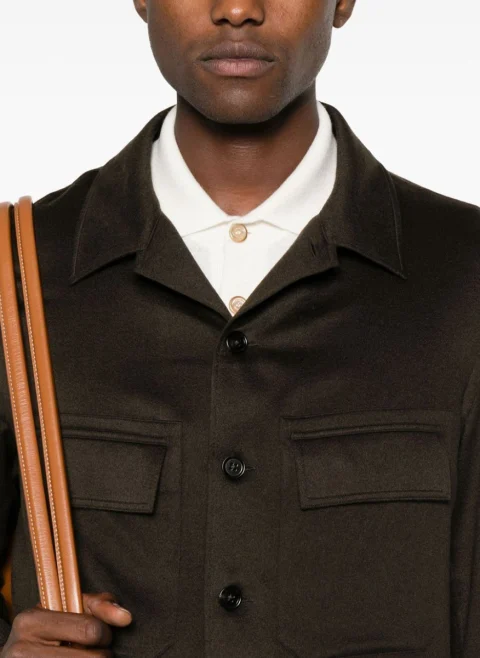 Риза от 100% кашмир 'Overshirt' Zegna — снимка 4