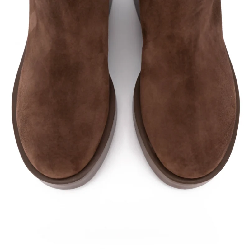 Дамски кафяви ботуши Casadei — снимка 8
