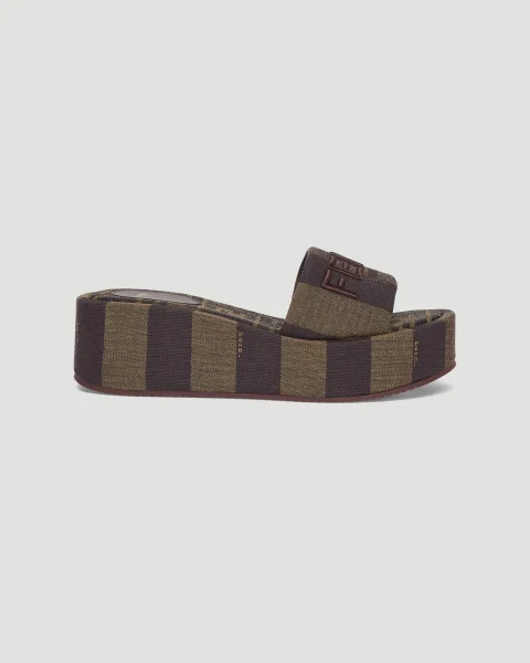 Brown Platform Slides