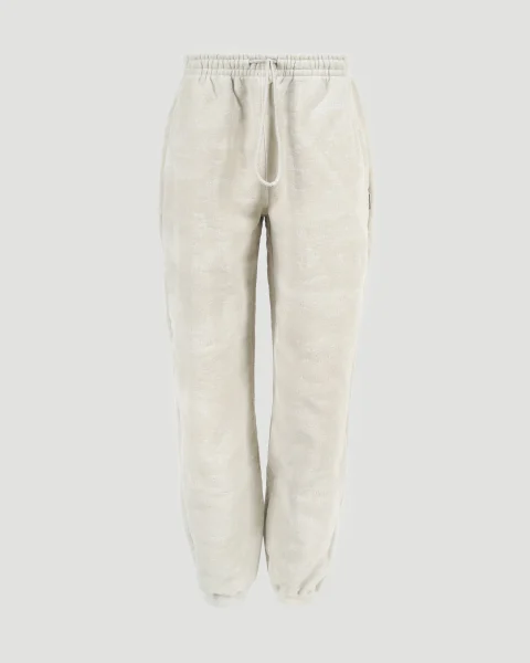 Track Pants in Flocked Terry