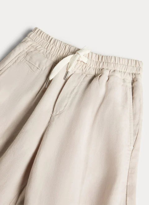 Бермуди от лен Brunello Cucinelli Kids 4-6 — снимка 3