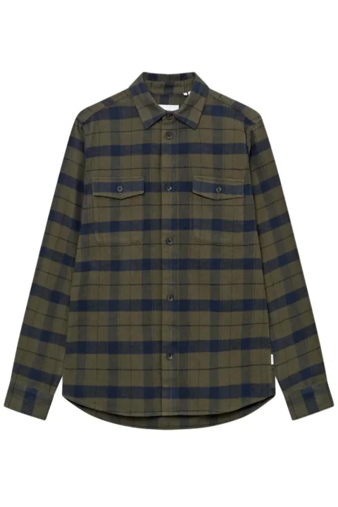 Риза Lennon Flannel Check Overshirt LDM410199 528460-rosin/dark navy