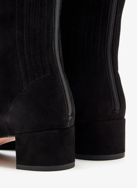 Велурени ботуши 'Saint Honore' Aquazzura — снимка 4