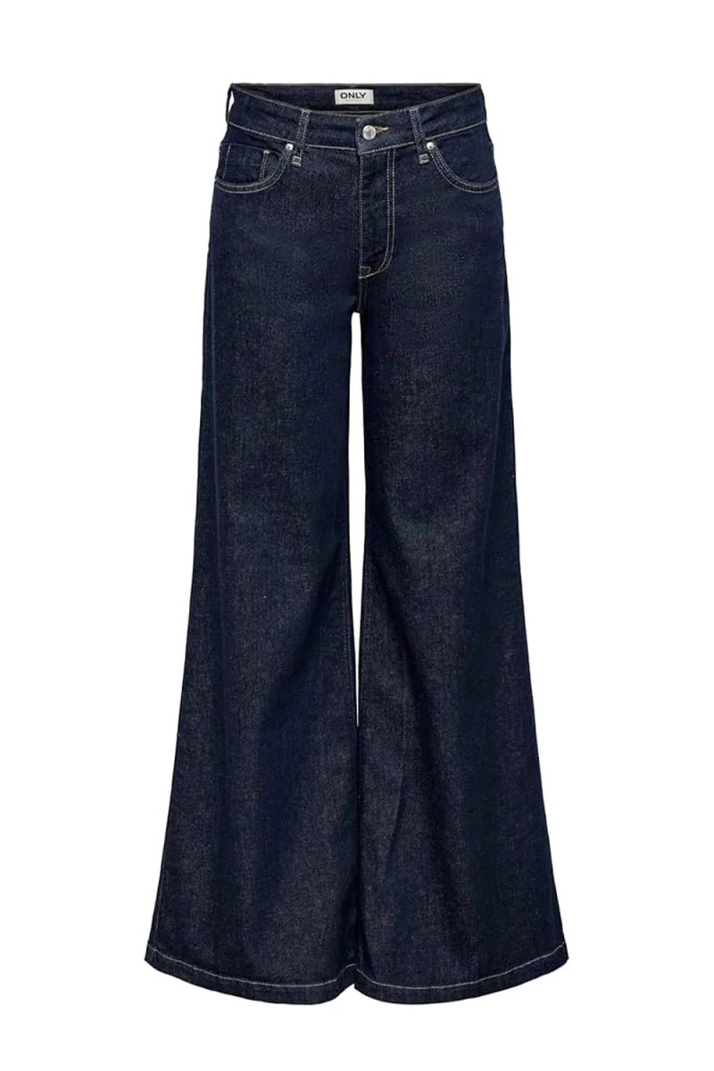 Jeans Onlcalifornia Mw Wide Flar Rins 15381062 BS000042 dark blue denim