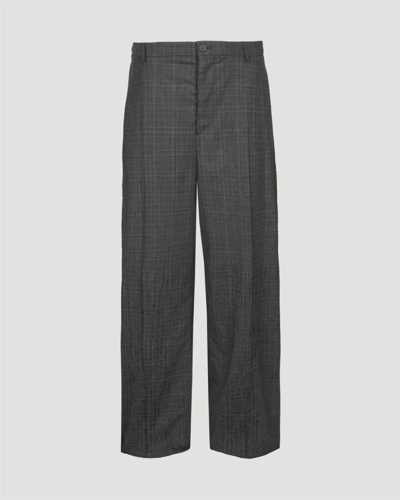 Grey Prince of Wales Tailored Trousers