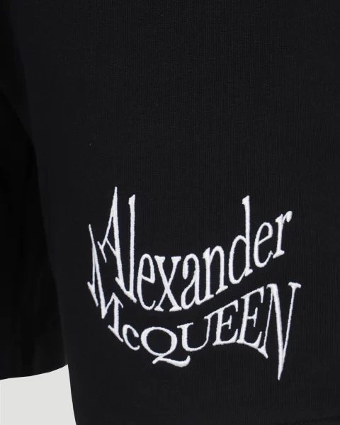 Warped Logo Shorts in Black — снимка 3
