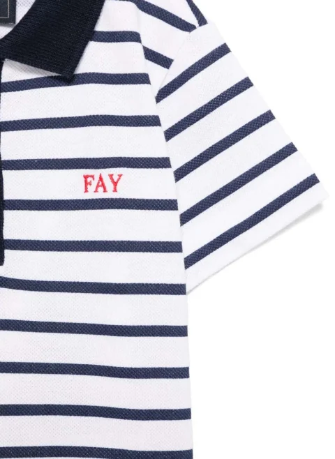 Памучен полошърт Fay — снимка 2