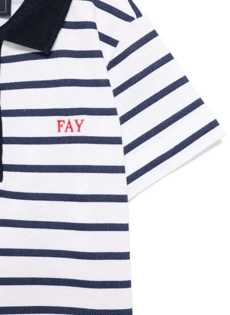 Памучен полошърт Fay — снимка 2