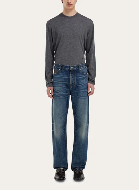 Деним 'Straight leg' Ferragamo