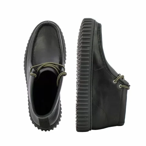 Мъжки Ежедневни Боти CLARKS – 26178264 TORHILL HI BLACK LEATHER — снимка 4