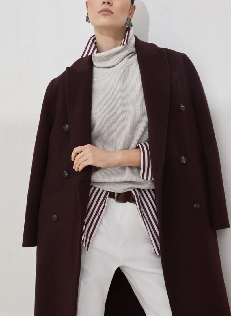 Палто от кашмир Brunello Cucinelli — снимка 5