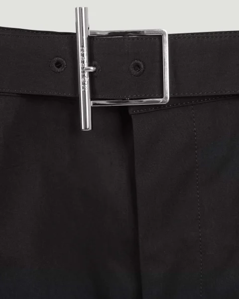 T-Bar Belt Trousers in Black — снимка 3