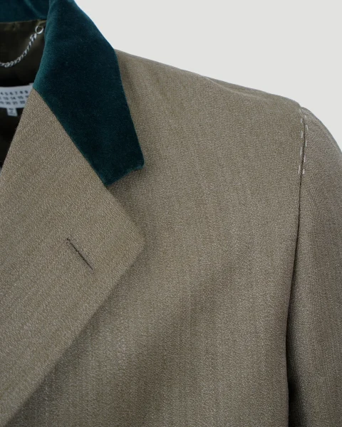 Work-in-Progress Wool Coat in Green — снимка 3