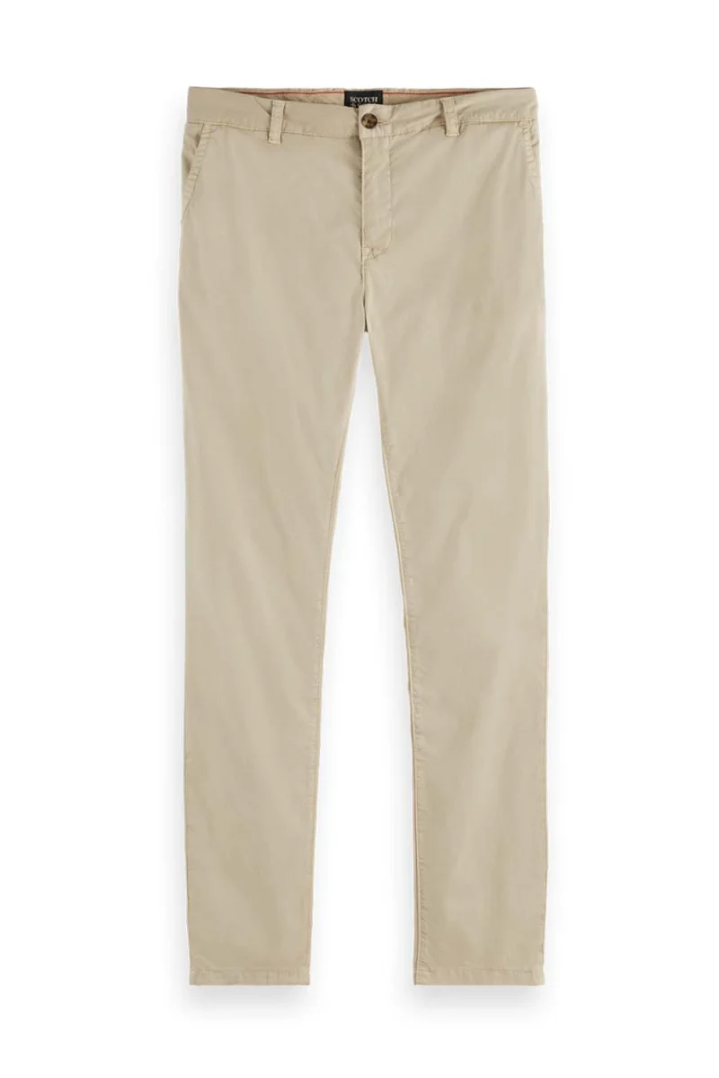 Панталон Mott Super Slim Fit Garment-Dyed Chino 175733 SC0795 pebble