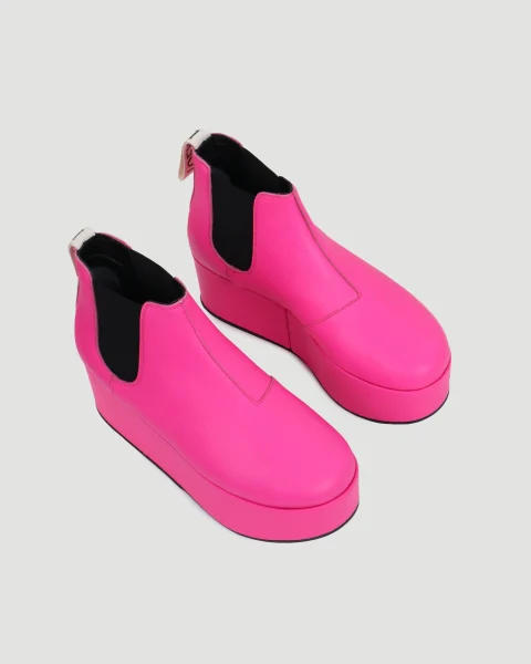 Leather Platform Chelsea Boots — снимка 3
