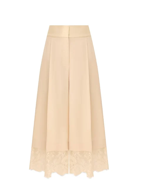 Широк панталон със скъсена дължина 'Valiant Lace Culotte' Zimmermann — снимка 7