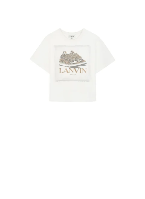Тишърт с принт Lanvin Kids