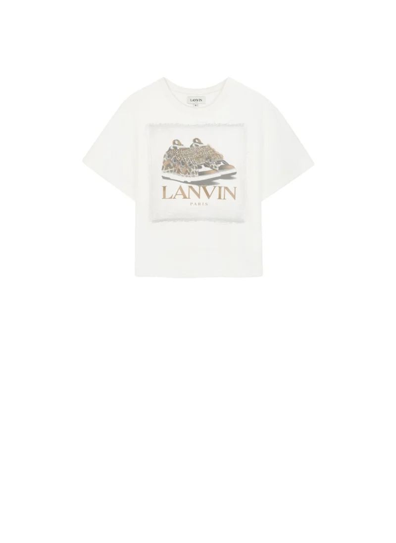 Тишърт с принт Lanvin Kids