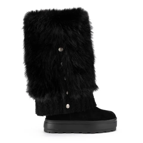 Дамски боти с косъм Casadei