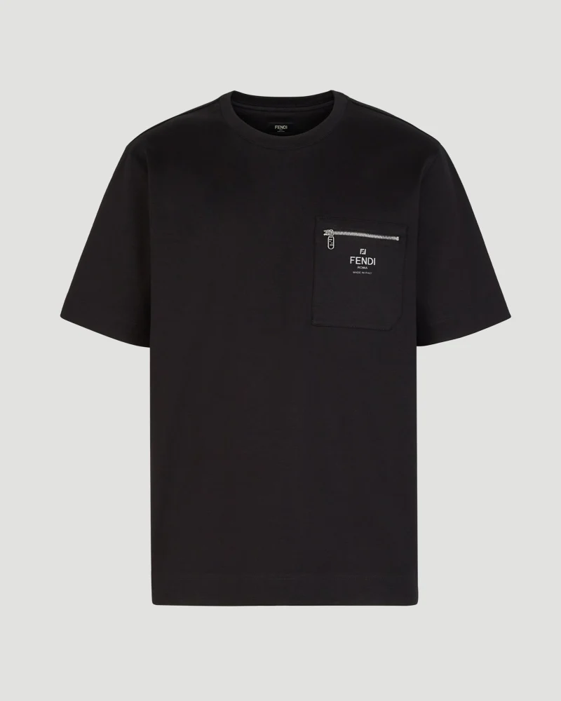 Cotton T-Shirt in Black