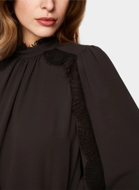 Блуза с дантела Marc Cain Collections — снимка 4
