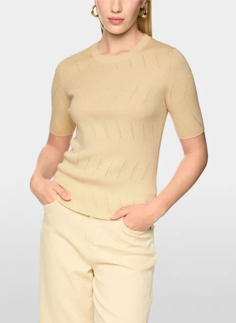 Фин пуловер с геометричен мотив Marc Cain Collections — снимка 7