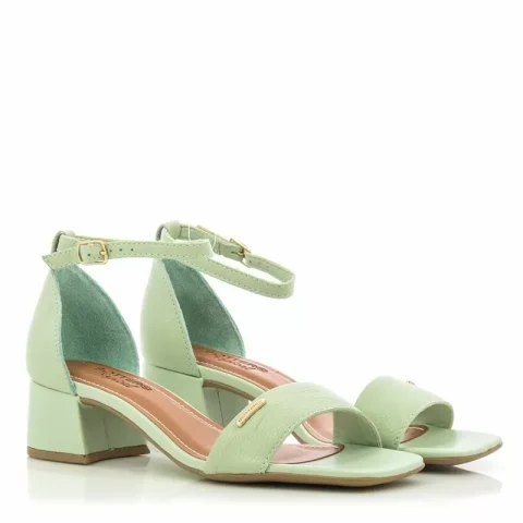 Дамски Сандали На Ток BOTTERO – 356705 VERDE PASTEL — снимка 3