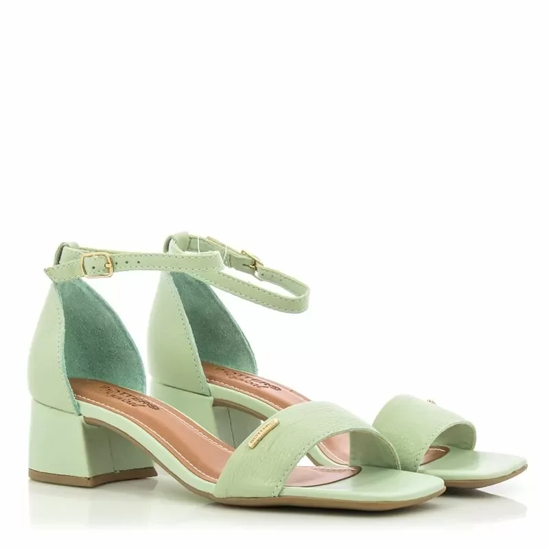 Дамски Сандали На Ток BOTTERO – 356705 VERDE PASTEL — снимка 3