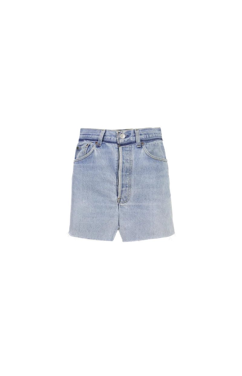 Denim Skirt in Blue