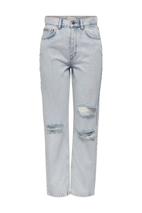 Jeans Onlrobyn Ex Hw Str Longer Lb Ank Dnm Dot 15263534 BS000053 light blue denim